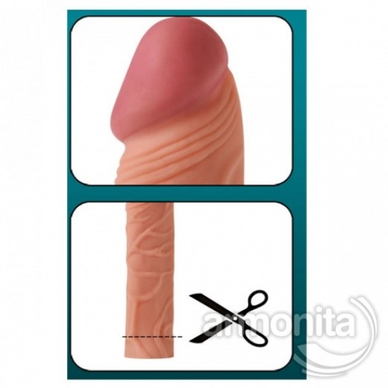 Damarlı Realistik Uzatmalı Penis Kılıfı