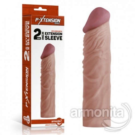 Gerçek Ten Dokusunda Ekstra Uzun Damarlı Penis Kılıfı