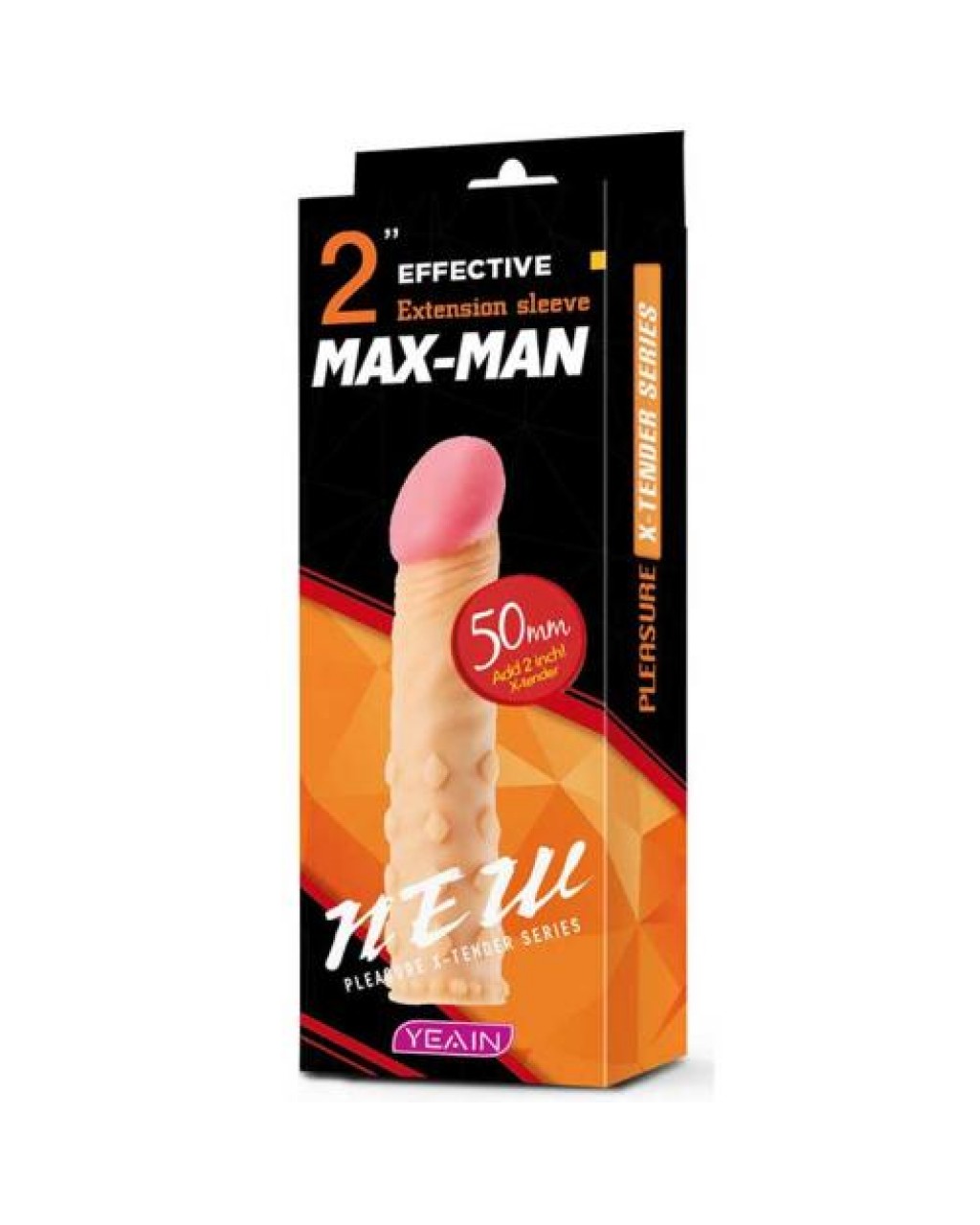 Tırtıklı 50mm Dolgulu Penis Kılıfı