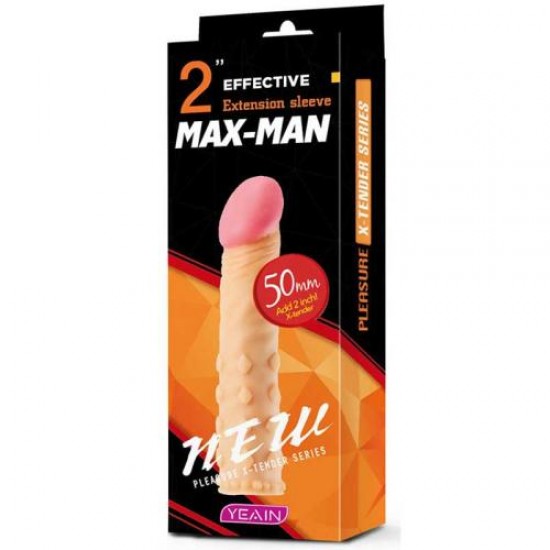 Tırtıklı 50mm Dolgulu Penis Kılıfı