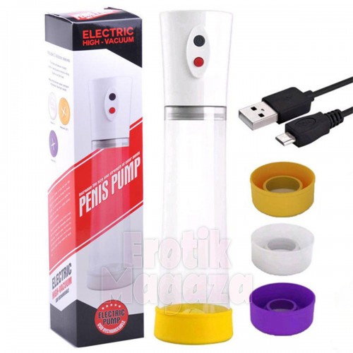 Tam Otomatik USB Şarjlı Penis Pompası