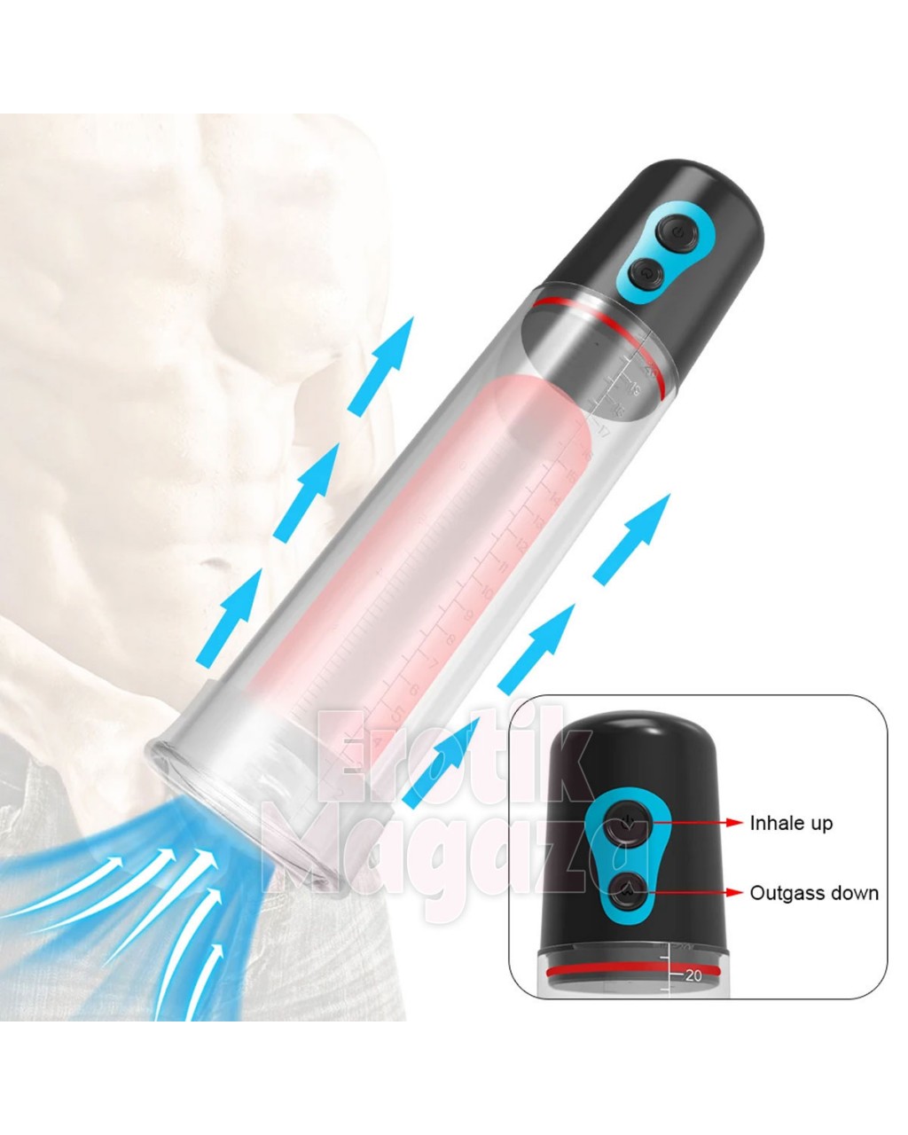 Pilli Tam Otomatik Penis pompası Hand Some Up