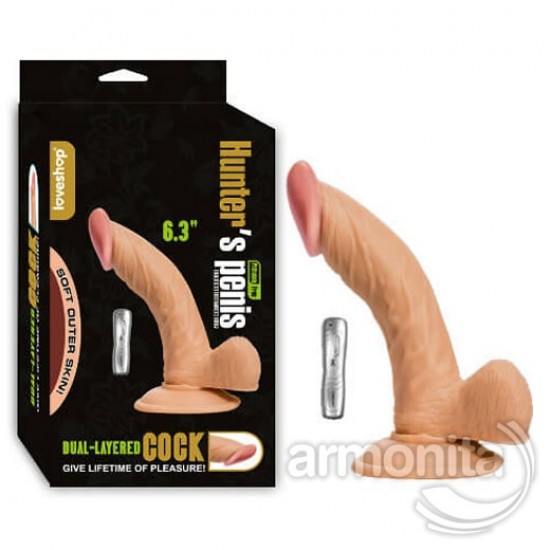 Vajinal ve Anal Titreşimli Realistik Penis