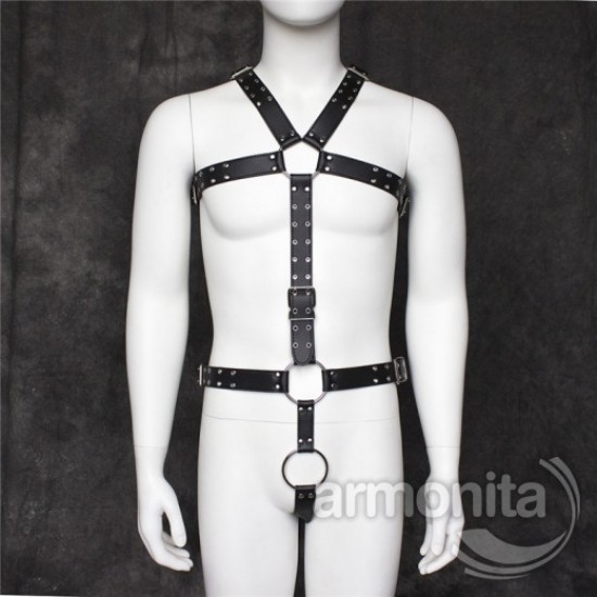 Deri Erkek Fetish Vücut Kemeri 