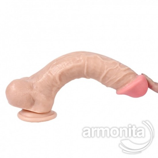 Esnek Bükülebilir Damarlı Yüzey Realistik Dildo 