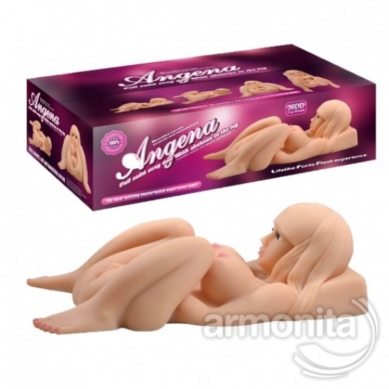 Angena Tam Realistik Manken Vajinal Anal Mastürbatör