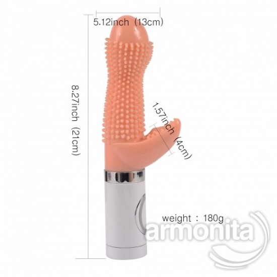 G Noktası Kabartılı Oynarbaşlı Tavşan Vibratör