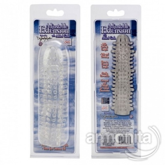 Tırtıklı Şeffaf Uzatmalı Penis Kılıfı