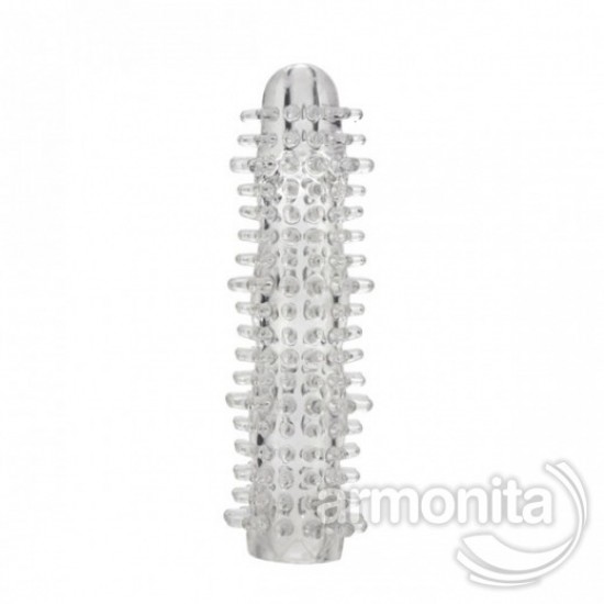 Tırtıklı Şeffaf Uzatmalı Penis Kılıfı