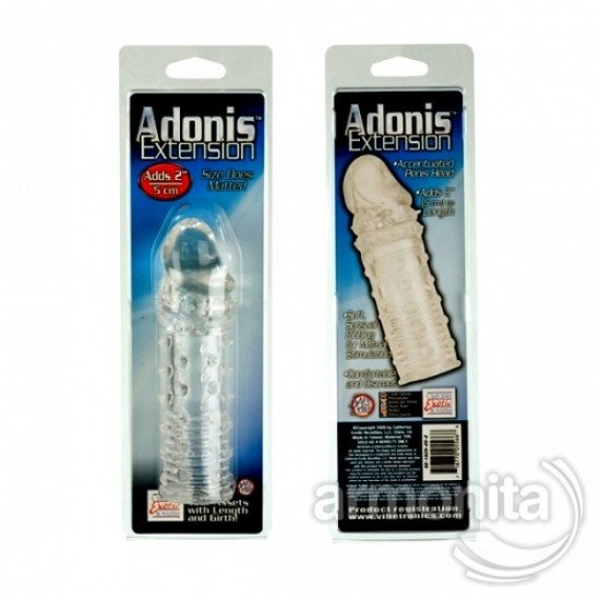 Adonis Şeffaf Uzatmalı Penis Kılıfı
