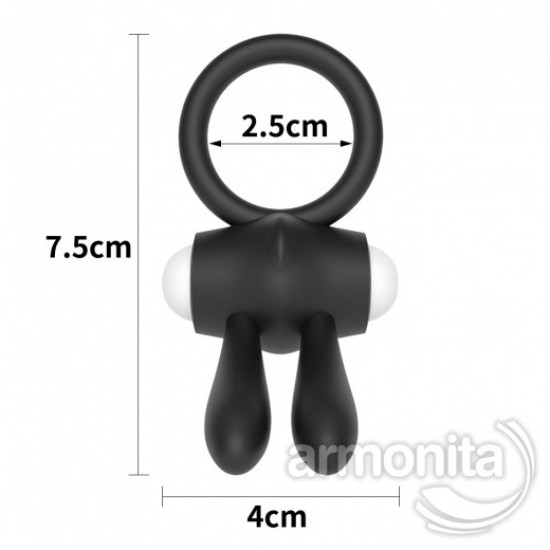 Top Başlı Titreşimli Dil Penis Halkası 