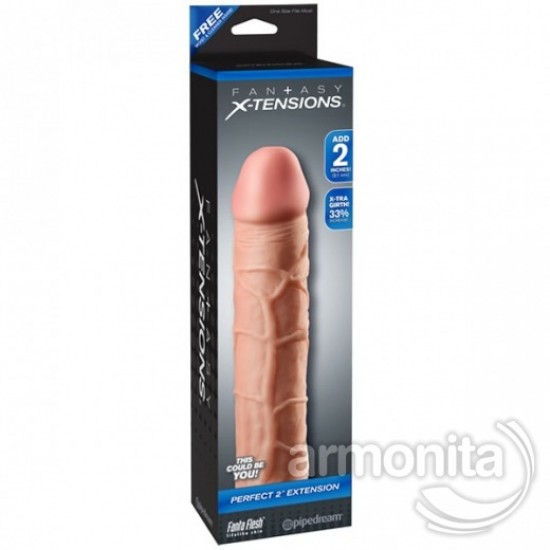 X-TENSIONS PERFECT 2 Uzatmalı Realistik Penis Kılıfı   