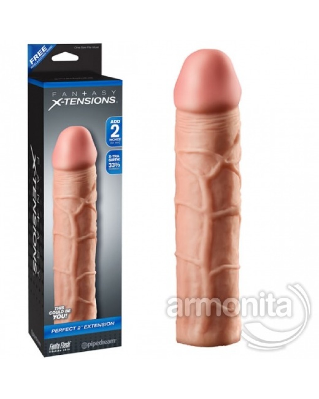 X-TENSIONS PERFECT 2 Uzatmalı Realistik Penis Kılıfı   