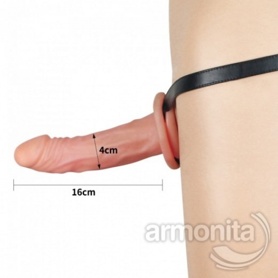 Unisex Belden Bağlamalı Protez Penis