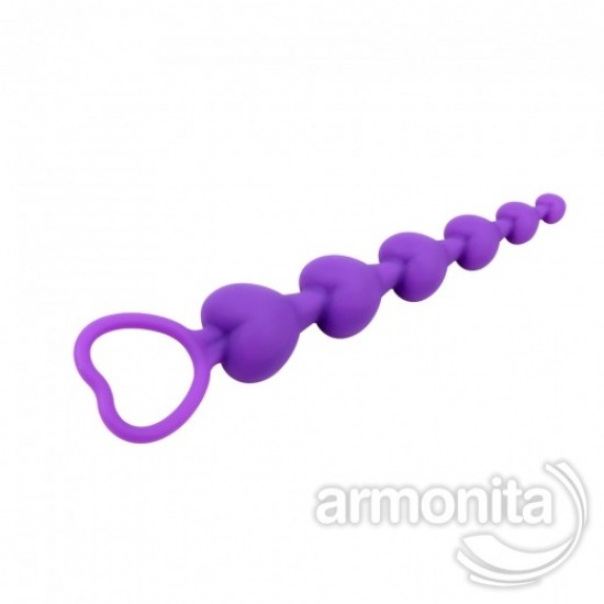 Anal Renkli Kalp Sıralı Dolgu Boncuklar