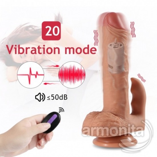 Austin Uzaktan Kumandalı 20 Titreşimli Mod Sallanan Dildo