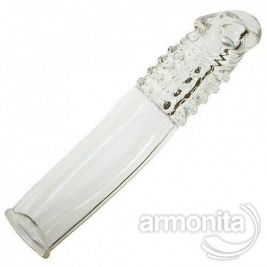 Silikon Dolgulu Uzatmalı Penis Kılıfı