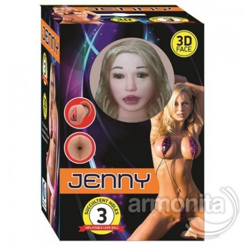 Jenny Kumral 3 işlevli Sesli Realistik Şişme Manken