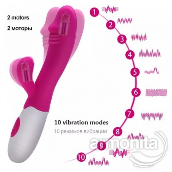 G Noktası Uyarıcılı Silikon Tavşan Vibratör