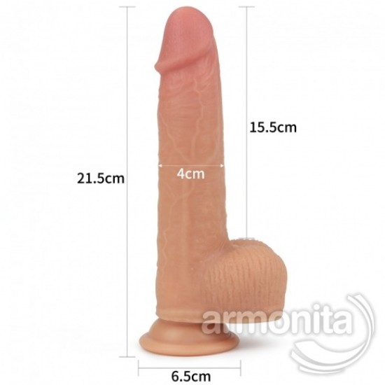 Anthony Natural Çift Katmanlı Dönerbaşlı Realistik Dildo