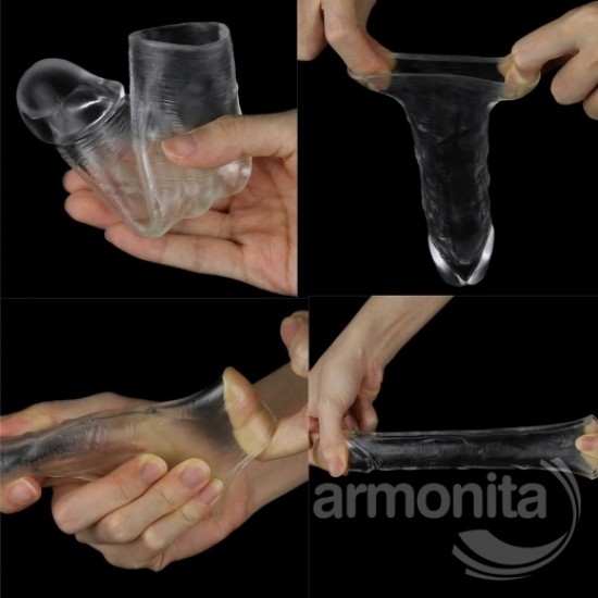 Şeffaf Düz Gövdeli Penis Kılıfı