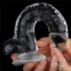 Şeffaf Jel Doku Vantuzlu Dildo 