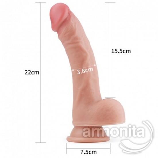 Çift Katmanlı Damarlı Yüzey Realistik Dildo